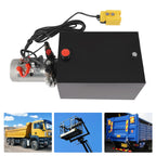 20 Quart Double Acting Hydraulic Pump,12V Hydraulic Power Unit