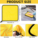 300 Pcs Microfiber Towels Bulk Car Drying Cloth, Yellow