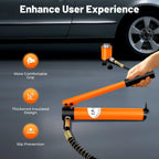 Hydraulic Trolley Jack Manual Hydraulic Pump 20T 70MPa Lifting Jack High Pressure Portable Steel Oil Pump for Hydraulic Tools (CP)