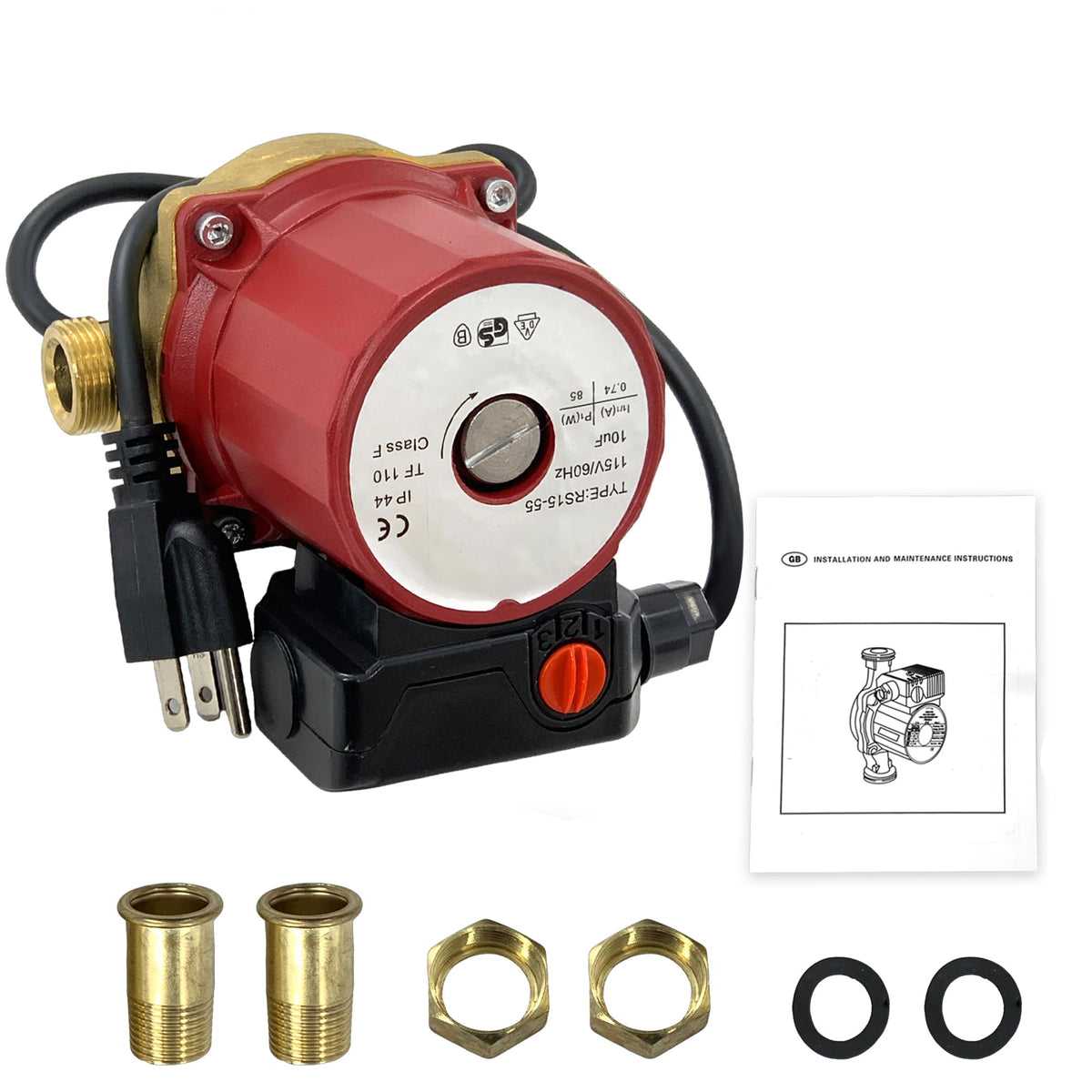 95906630 Hot Water Circulator Pump 115V 1/3 HP Fits for Grundfos UPS26-150F