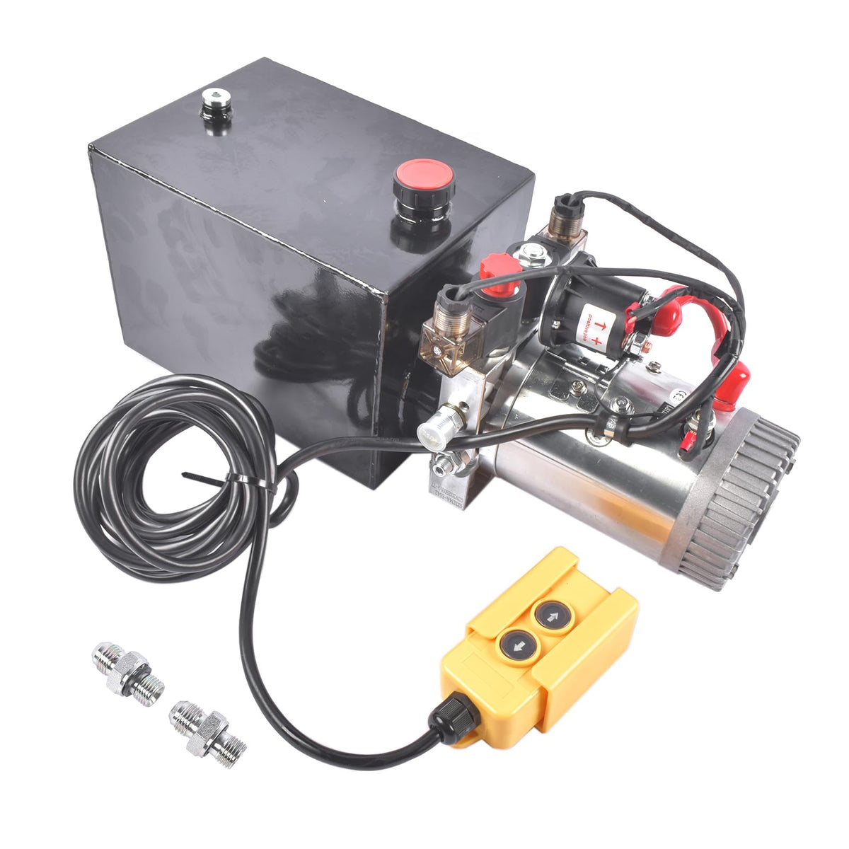 8 Quart Double Acting Hydraulic Pump Dump Trailer 12V DC Power Unit