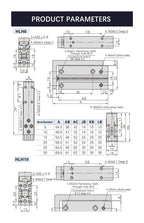 HLH6/10/16/20Air Side Table Rail Type Air Pneumatic Cylinder 10S/15S/20S/30S/40S/50S(Stroke 40mm)
