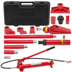 12 Ton Porta Power Hydraulic Kit with 4.6 ft/1.4 m Oil Hose,Portable Car Jack,8800 Lbs Capacity,Hydraulic Multifunctional Jack, Auto Body Frame Repair Kit, Storage Case, for Car Repair, Truck, Garage