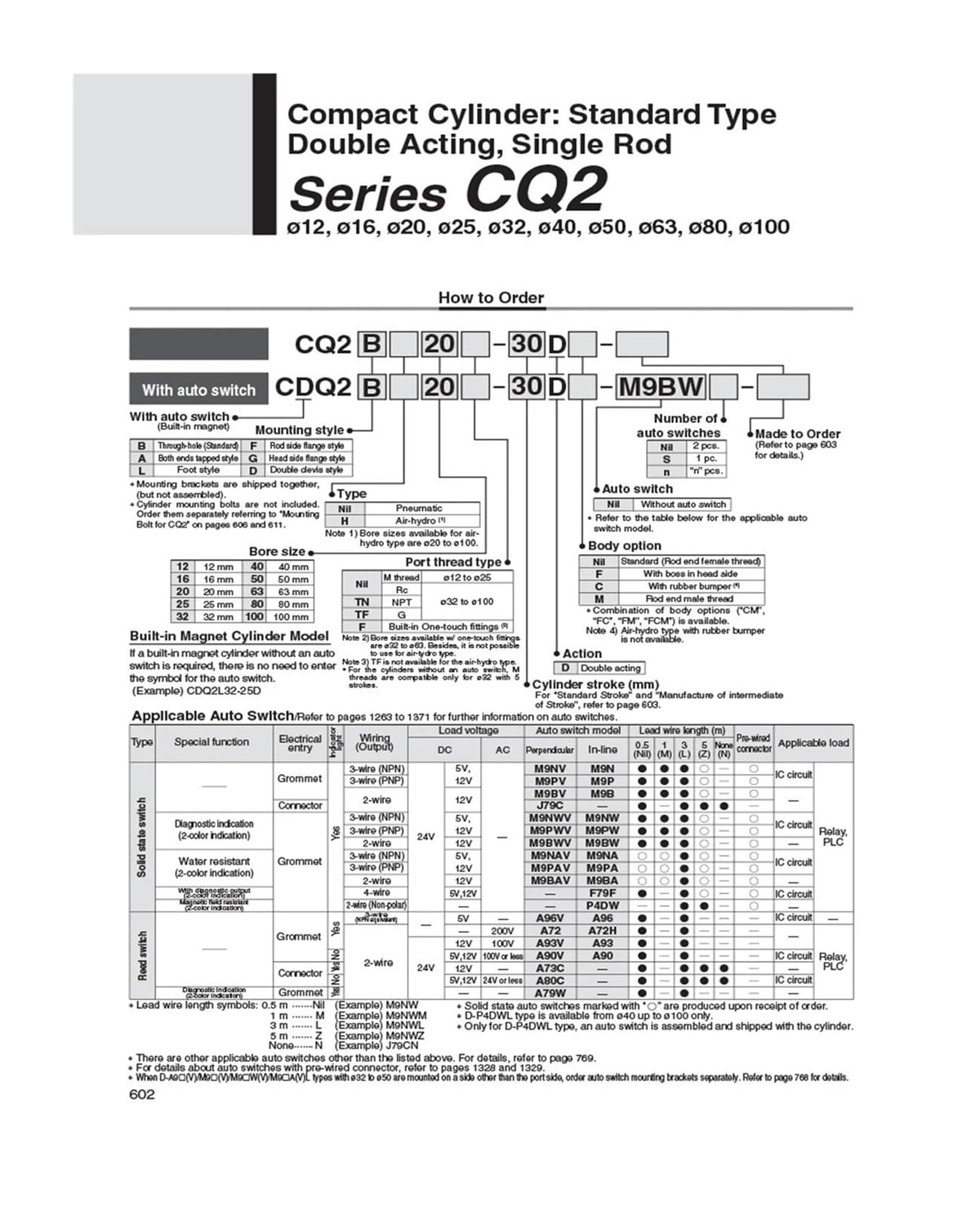 CQ2WB50-10D air Pneumatic Cylinder CQ2WB50-20DZ CQ2WB50-25 CQ2WA50-30DZ CQ2WA50-75DCZ CQ2B50-100DZ(50-100DZ,CQ2WA)