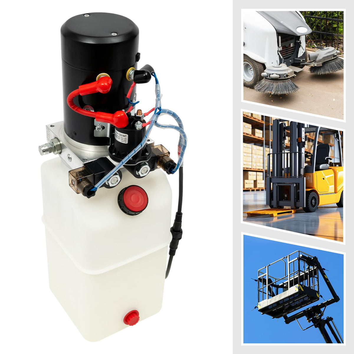 Single Acting Hydraulic Pump 12V Power Unit Hydraulic Lifting System Motor