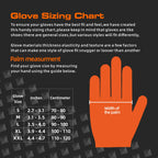 TREEGO 10 Mil Orange Nitrile Mechanic Gloves, Diamond Grip, 1000 Count M