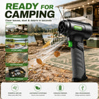 756W 1200G Cordless Leaf Blower-Powerful Handheld Blower& Car Dryer
