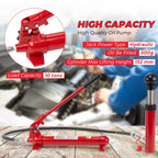 12 Ton Porta Power Hydraulic Kit with 4.6 ft/1.4 m Oil Hose,Portable Car Jack,8800 Lbs Capacity,Hydraulic Multifunctional Jack, Auto Body Frame Repair Kit, Storage Case, for Car Repair, Truck, Garage