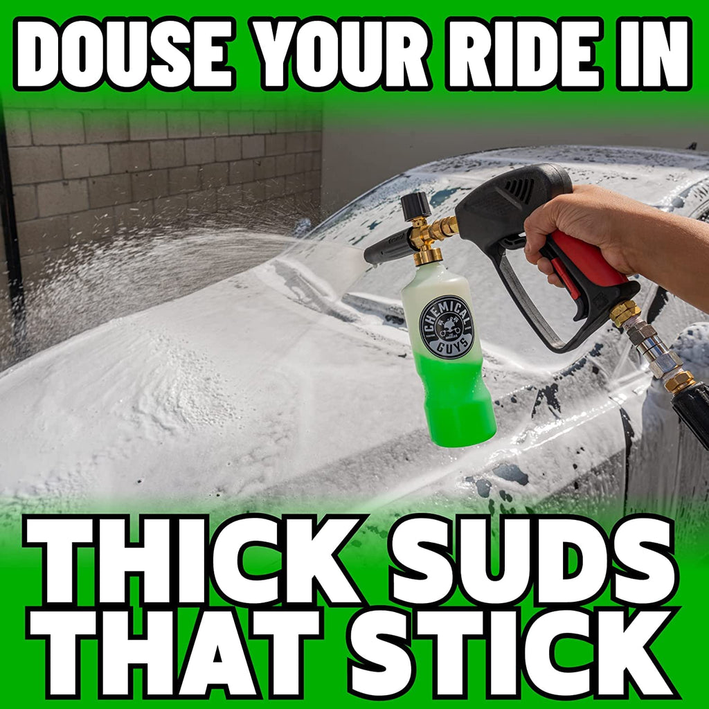 Chemical Guys HOL169 16-Piece Arsenal Builder Carwash Kit, Foam Cannon, Bucket (6) 16 oz Car Care Cleaning Chemicals (Works w/Pressure Washers) with Mr. Pink Foaming Carwash Soap, 64 oz, Candy Scent