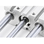 Pneumatic Compact Guide Air Cylinder MGPM 12/16/20/25/32/40 Stroke 10/20/30/40/50/75/100/125/150/200MM 1PCS(Stroke 125mm,Bore 40mm)
