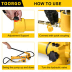 Hydraulic Hand Pump, CP-700 Hydraulic Lifting Pump, Manual Hydraulic Pump for Cylinders