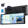 10.26" Wireless 60FPS CarPlay Screen with 4K Dash Cam & HD Backup Camera