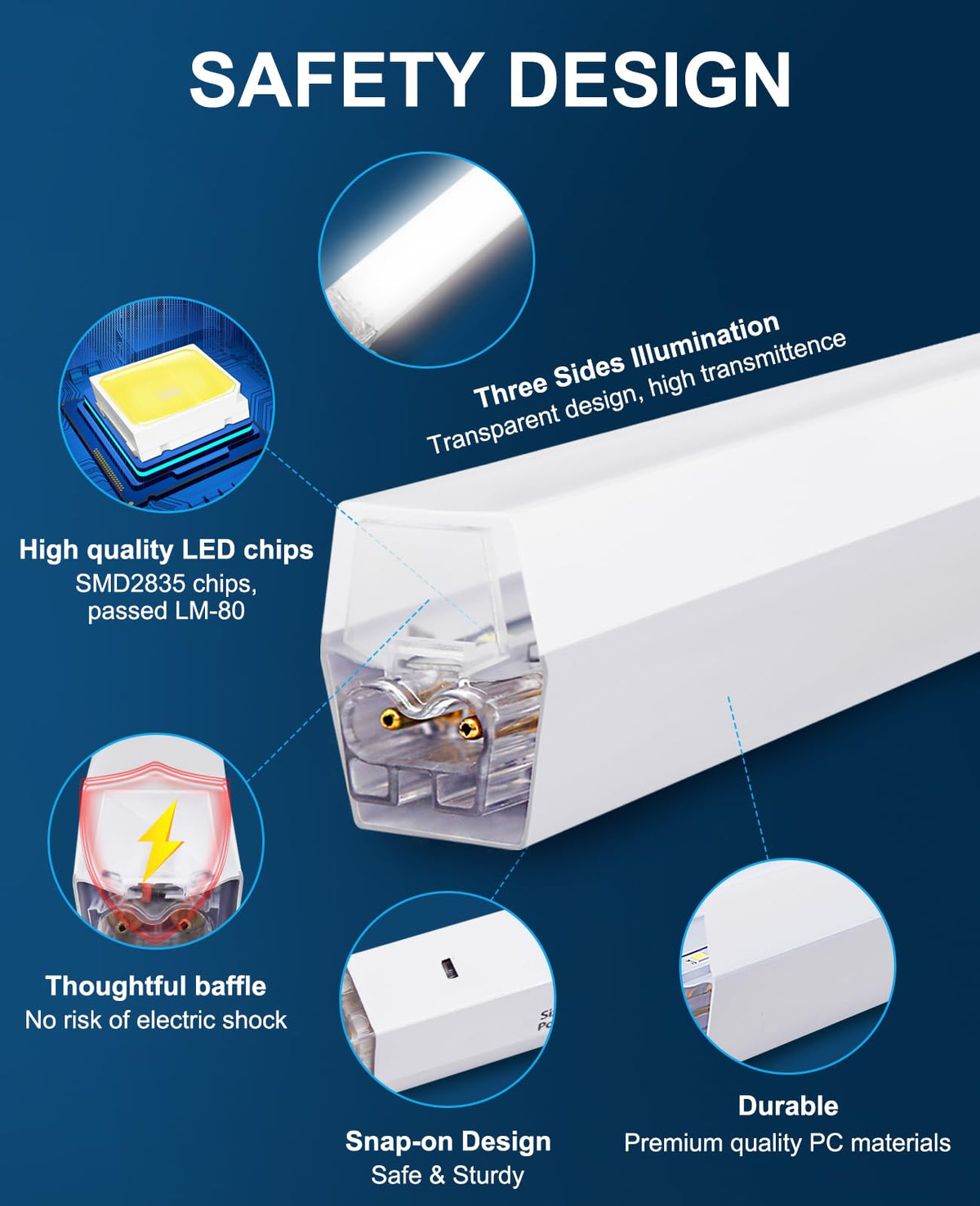 Hexagon led Lights: DIY Ceiling LED Light Hexagon Garage Lights 63070LM