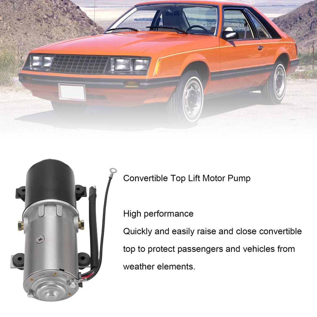 Drfeify Convertible Top Lift Motor Pump Metal Alloy and Steel Alloy Convertible Top Hydraulic Power Pump PTM 2 Easy Installation OEM Fit for Roof Lift Repair