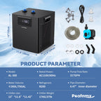 Poafamx Aquarium Chiller 1/3 HP, 79Gal Water Chiller with LED Display