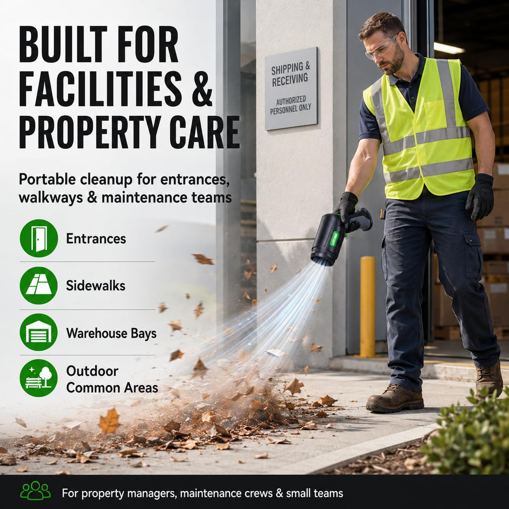 756W 1200G Cordless Leaf Blower-Powerful Handheld Blower& Car Dryer
