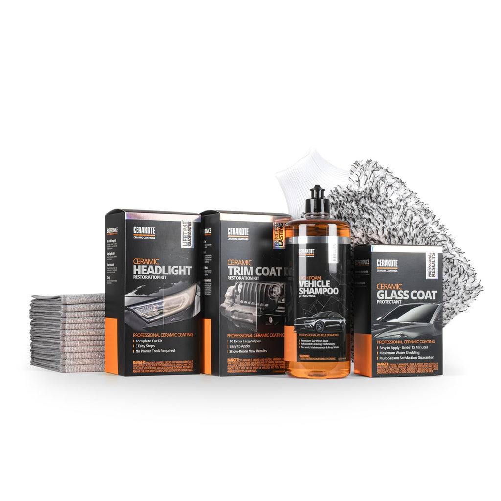 CERAKOTE® Car Wash and Detailing Kit, All In, 11 Piece
