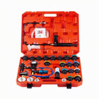 Cooling System Tester Tool Radiator Pressure Test Kit Cap Adapters Vacuum Fill Pump with Gauge Nylon Case Suitable for car Service Cooling Diagnostics Professional workshops