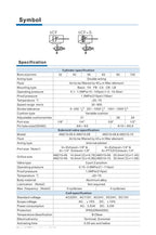 Standard Series Solenoid Valve Integrated Pneumatic Cylinder Bore 50mm Stroke 25-1000mm Air Cylinders Set Without Magnetic(AC24V)