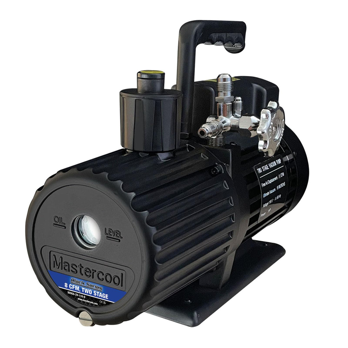 Mastercool 90612-2V-110-BL Black Series 12 CFM Two Stage Vacuum Pump