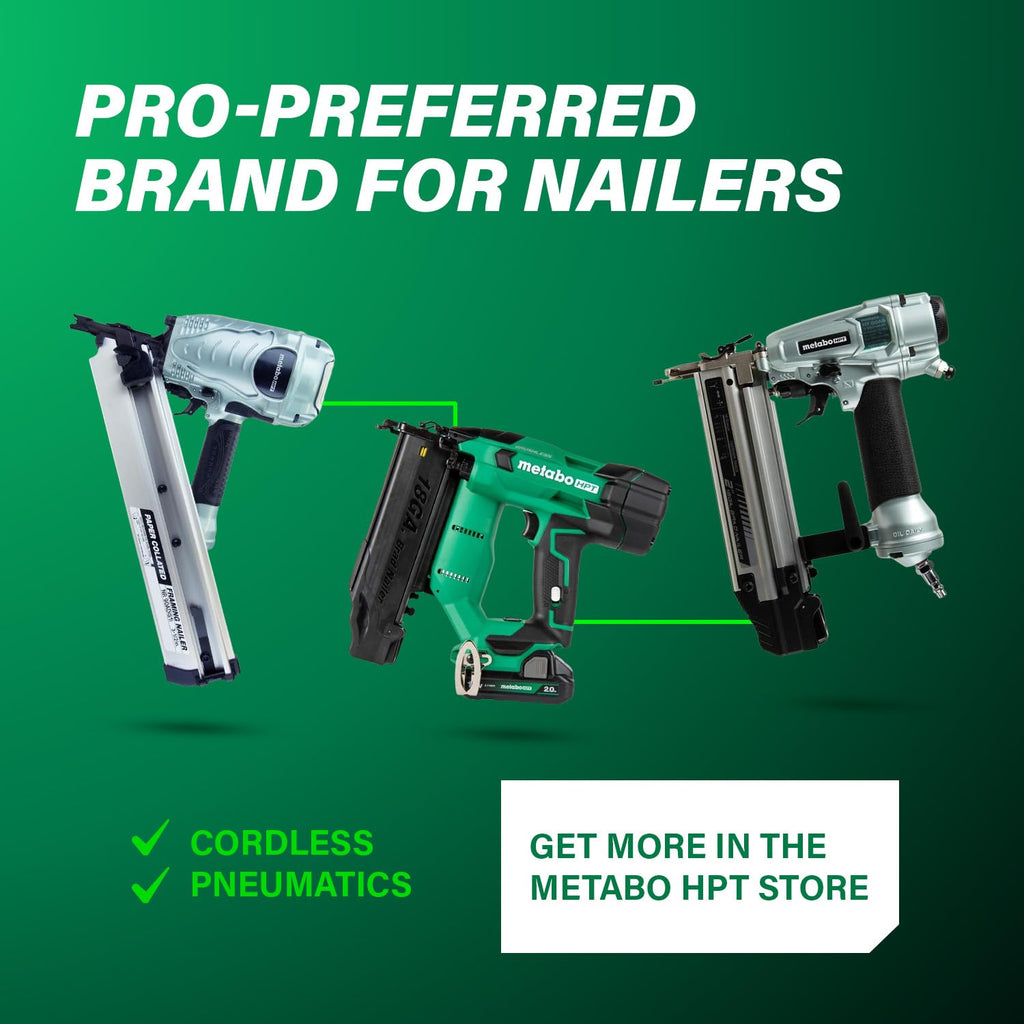Metabo HPT Pneumatic Roofing Nailer, 16 Degree Asphalt Shingles, NV45AB2
