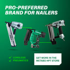 Metabo HPT Pneumatic Roofing Nailer, 16 Degree Asphalt Shingles, NV45AB2