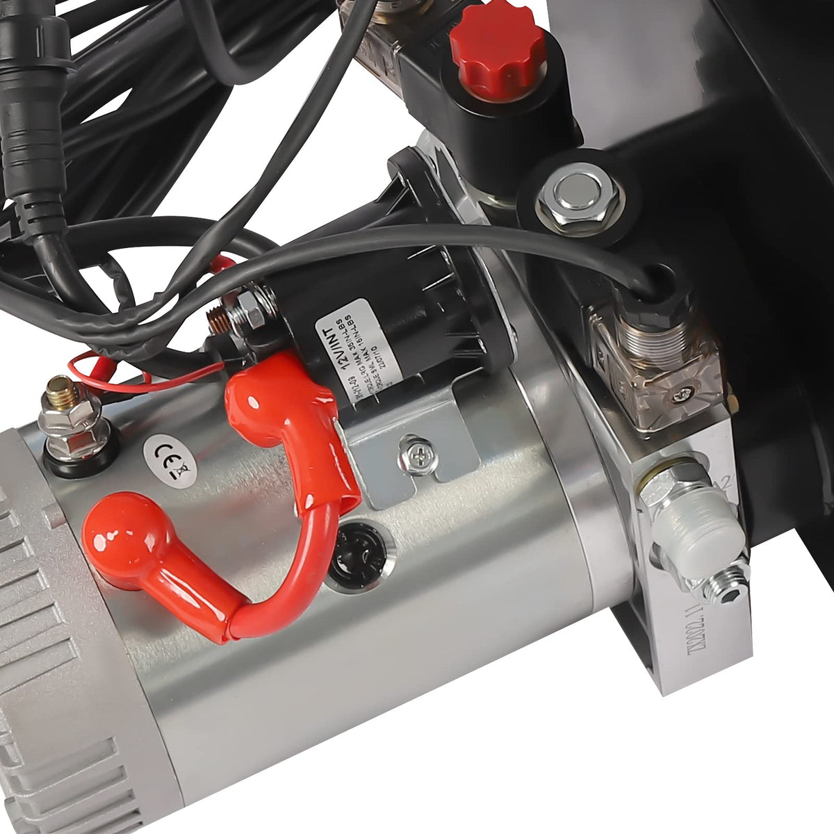 Hydraulic Unit Double Acting Hydraulic Pump Steel Portable Low Noise Dump Trailer Car Lifting Kit 3000W Motor 20 Quart 12V DC (20 Quart Double Acting)