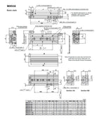 Air Slide Table Pneumatic Cylinder MXS6 MXS8 MXS12 MXS16 MXS20 MXS25 Rail Slide Air Cylinder(-75)