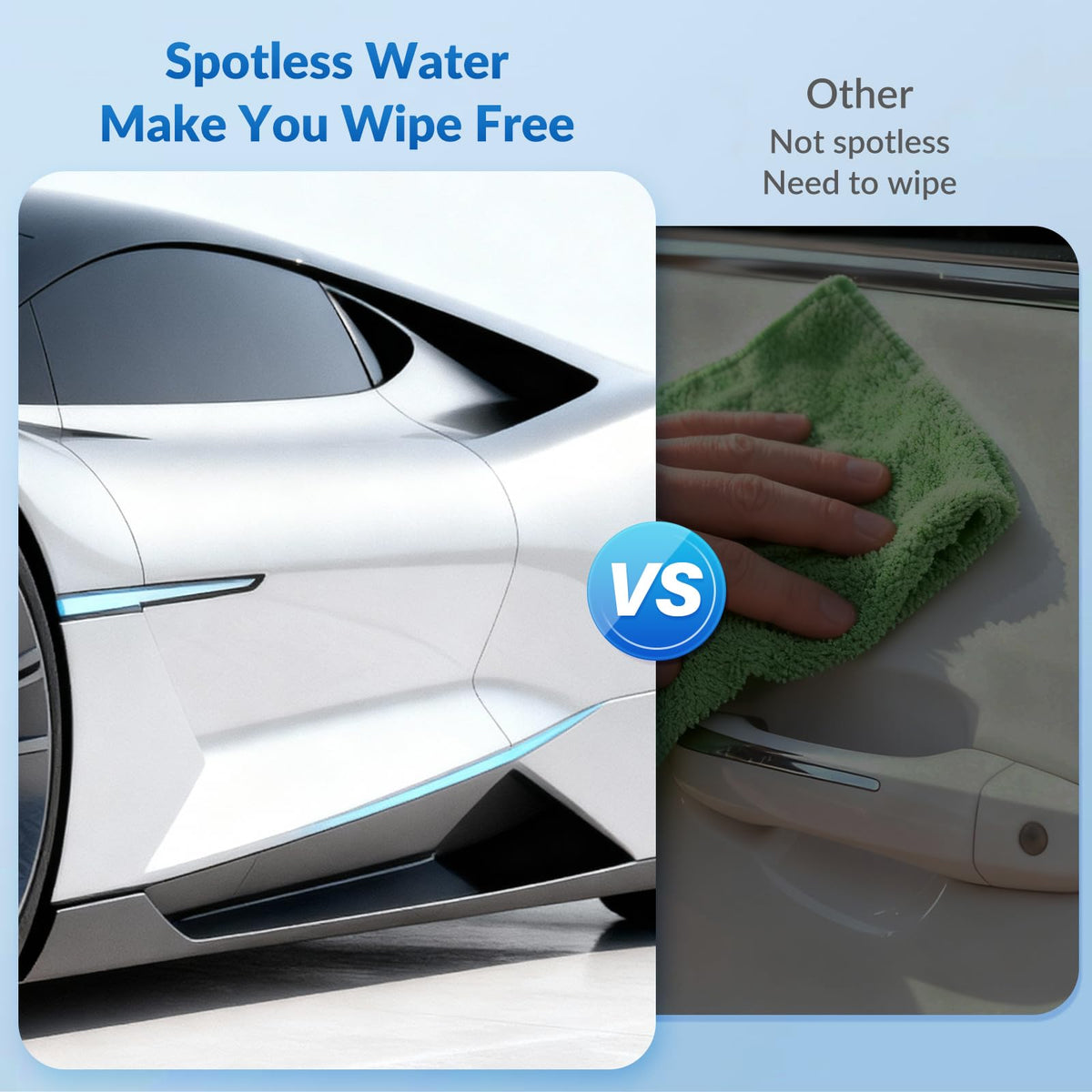 Spotless Water System for Car Wash with Bypass Switch,No Towel Drying