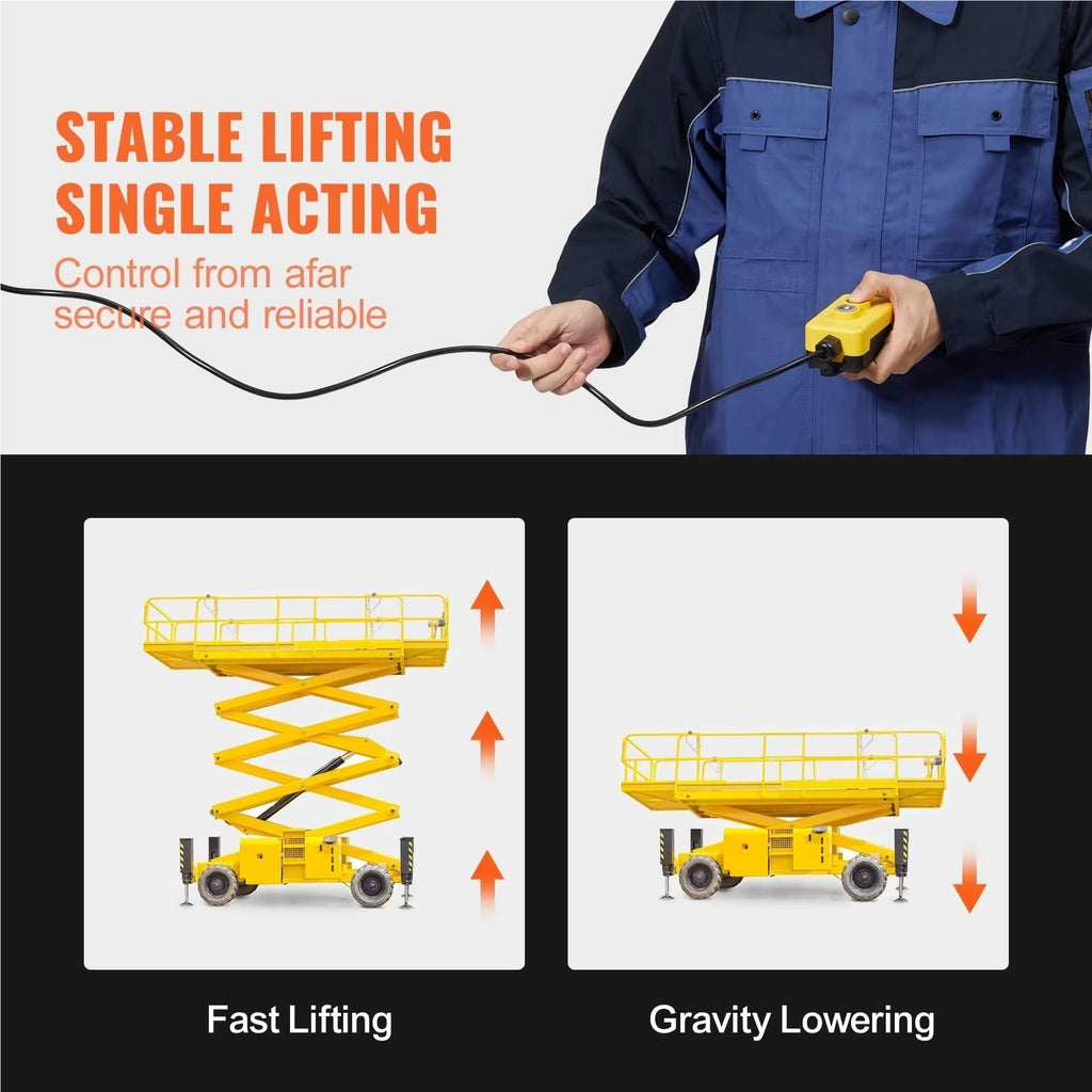 Low Profile Hydraulic Lifting Jack Hydraulic Pump 4 Quart Hydraulic Power Unit Single Acting Dump Trailer Pump Max Relief Pressure Dump Trailer Car Hydraulic Pumps