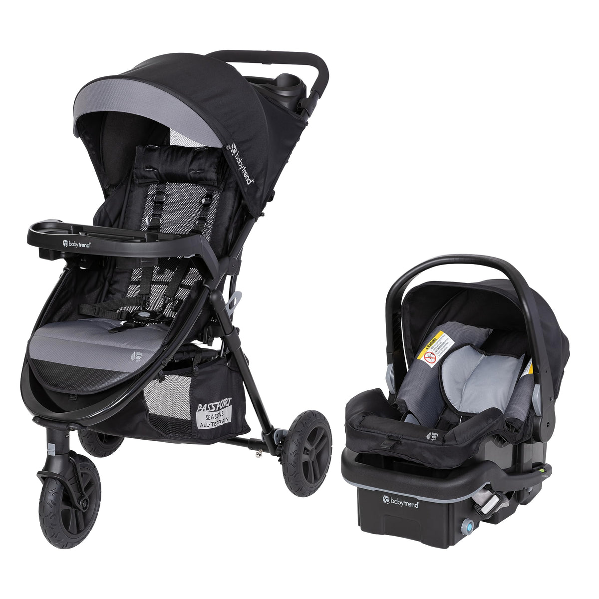 Baby Trend Passport® Cargo Stroller Travel System with EZ-Lift™ Plus Infant Car Seat, Pink Bamboo