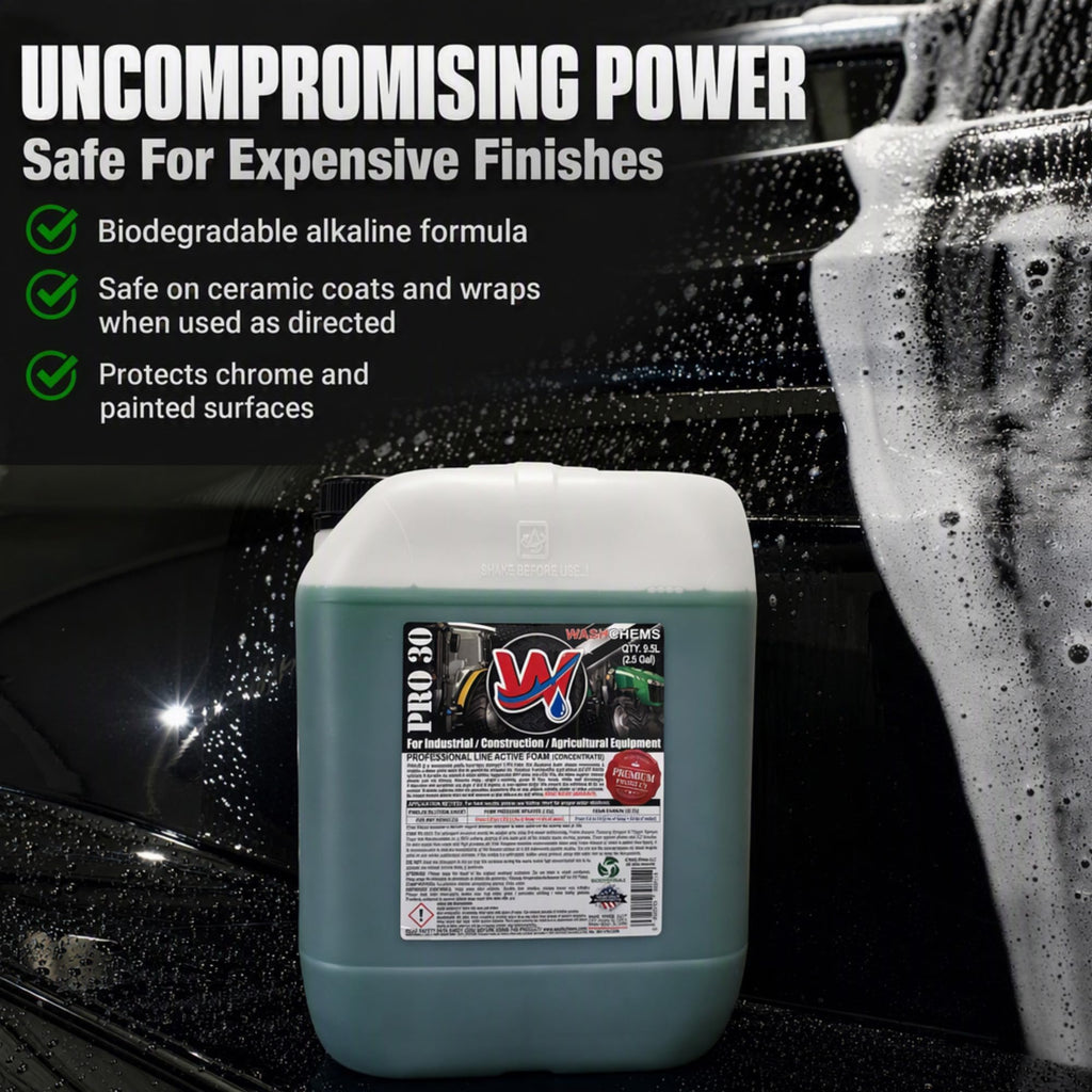Wash Chems Pro30 Car Wash High Concentrated Auto Foam Soap - 2.5 Gallons