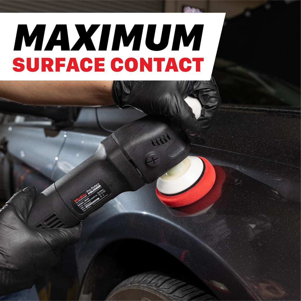 Maxshine M312 Dual Action Polisher & Foam Pads Kit– 12mm Throw Car Buffer with 3” Backing Plate, 550W Motor, 6-Speed Control & Low Vibration – Auto Detailing Tool for Cars, Trucks, SUVs & Boats