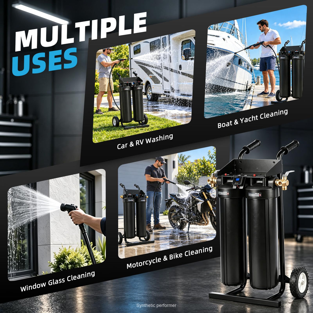 Dual 20-Inch Deionized Water System for Car Washing