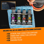 Chemical Guys Car Polisher, TORQX Random Orbital Polisher Kit, 9-Piece