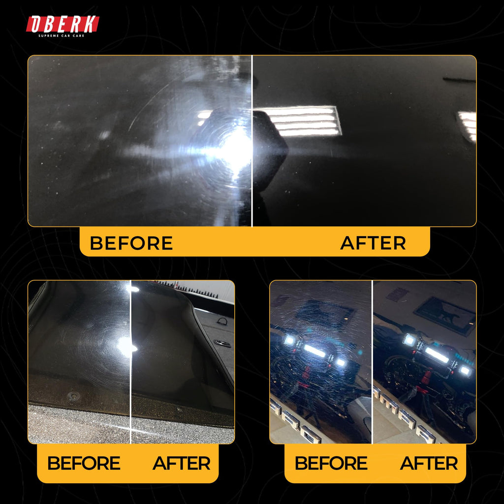 Supreme Cut – Heavy Duty Polishing Compound for Car Detailing – Removes P1500 Sanding Marks & Swirls – Body Shop Safe, No Fillers – Works with DA & Rotary Polishers (128oz Oberk Cut)
