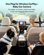 OTTOCAST Baby Car Camera 2026 with Wireless CarPlay Adapter