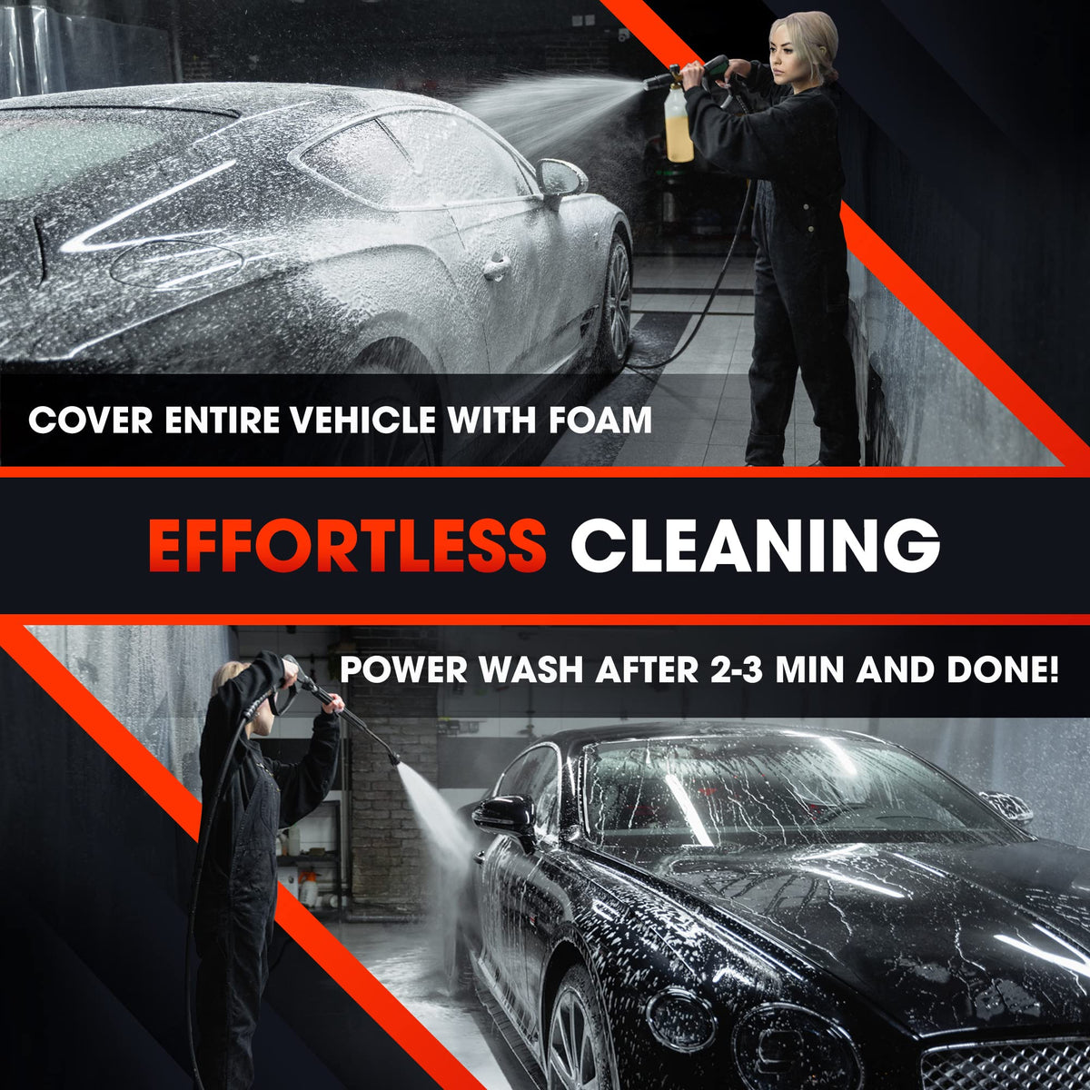 Swift Touchless Car Wash Shampoo (5 Gallon) - No Brushing Required, High Foaming Car Soap, Heavy Duty, Auto Detergent for Foam Cannon, Works on Cars, Trucks, RVs, Upholstery & More!