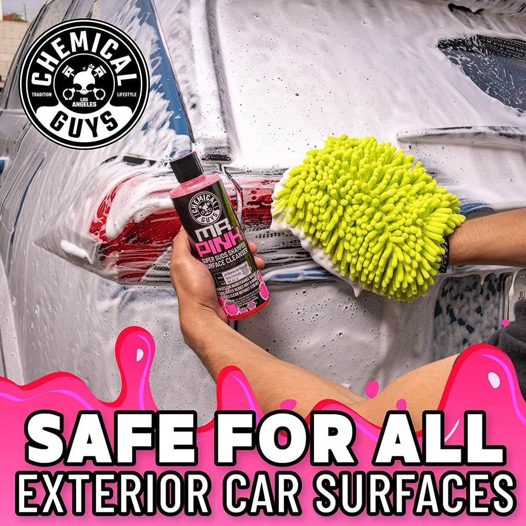 Chemical Guys CWS_402FC 16-Piece Arsenal Builder Carwash Kit, Foam Cannon, Bucket (6) 16 oz Car Care Cleaning Chemicals (Works w/Pressure Washers) with Mr. Pink Foaming Car Wash Soap, 16 oz