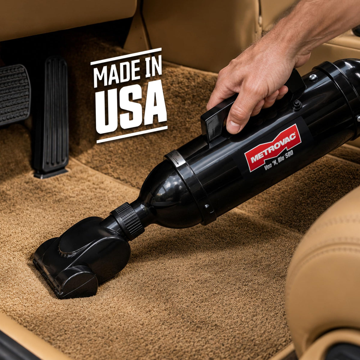 METROVAC VM12500T Vac N Blo 500W Hand Vac Blower Turbine Brush Made in USA
