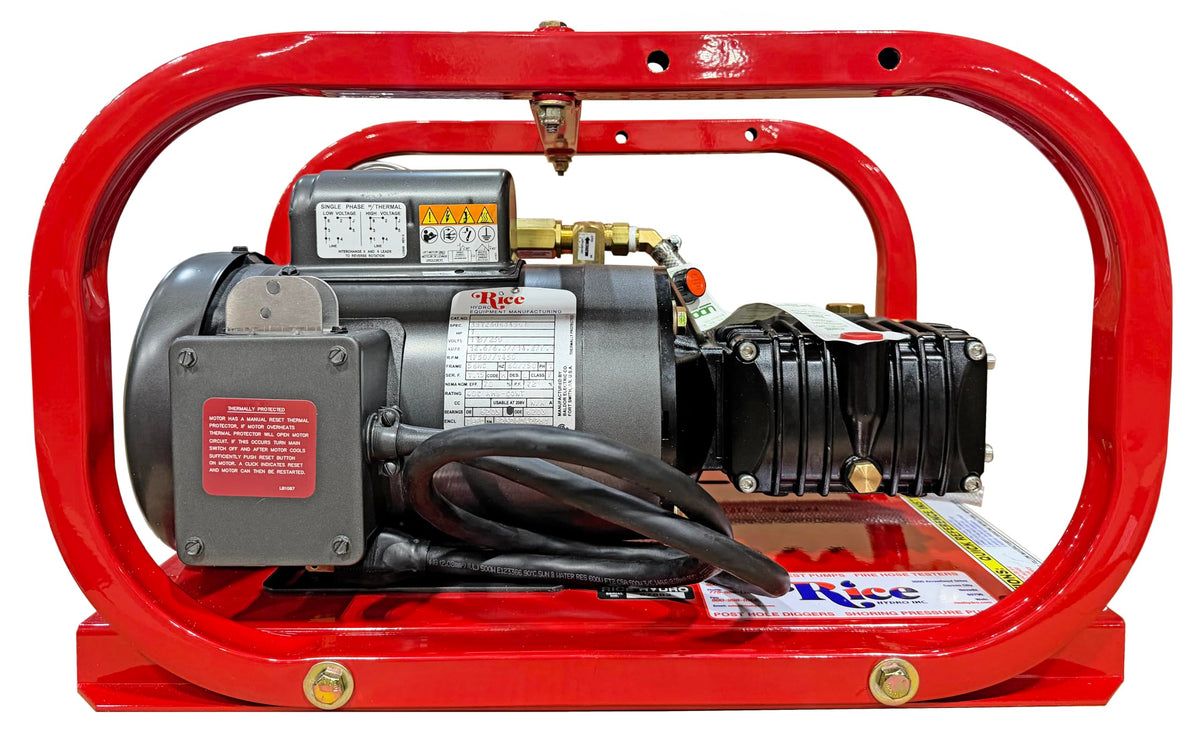 Rice Hydro EL1A Hydrostatic Test Pump Plunger 3 GPM, 500 PSI, 110/220V