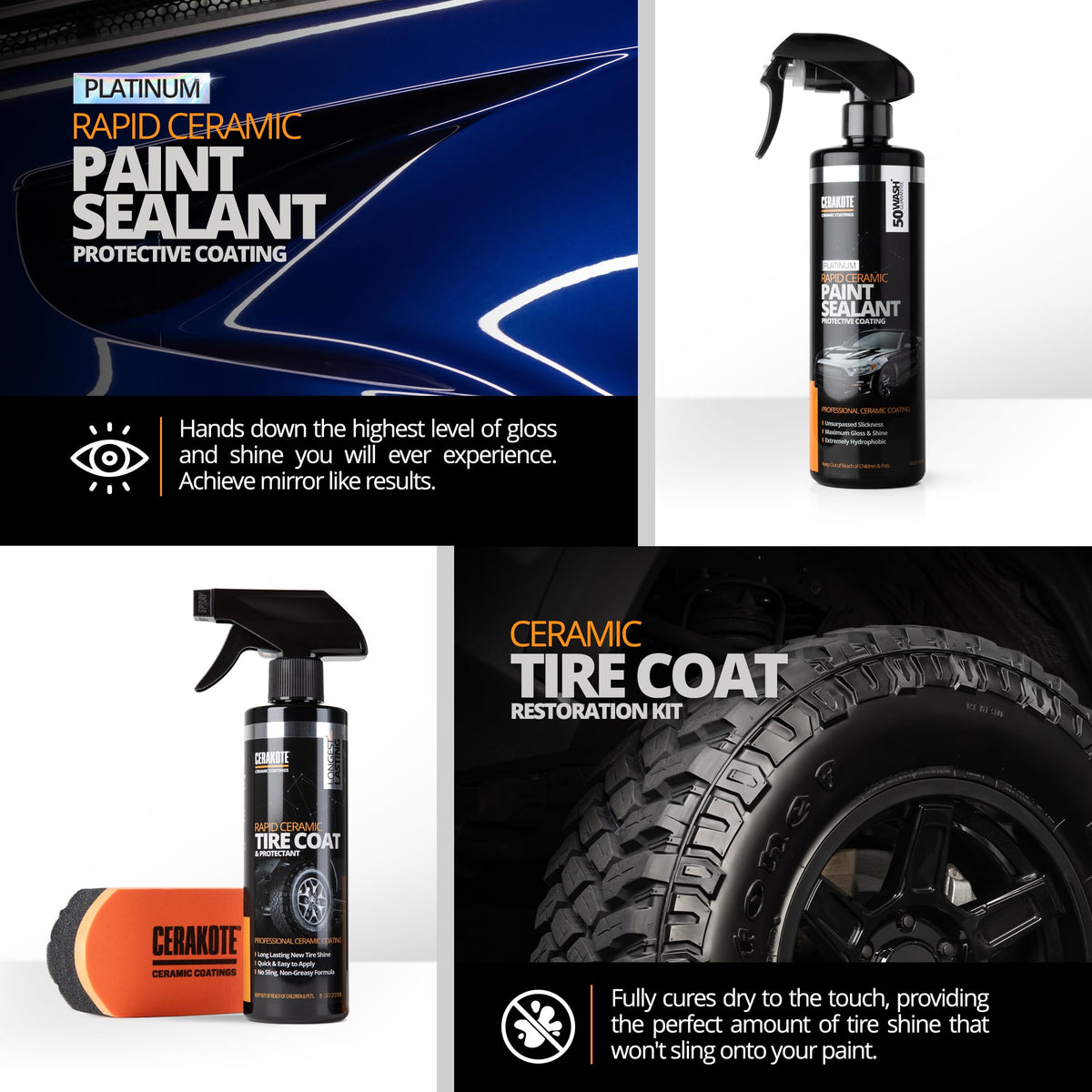 CERAKOTE® Car Wash and Detailing Kit, All In, 11 Piece