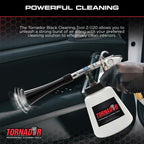 Tornador Black Z-020 Car Detailing Tool Includes 32oz Reservoir | Professional High-Pressure Cleaning Gun for Auto Interiors | Adjustable Air Regulator | Low Noise & Air Consumption | Durable Design