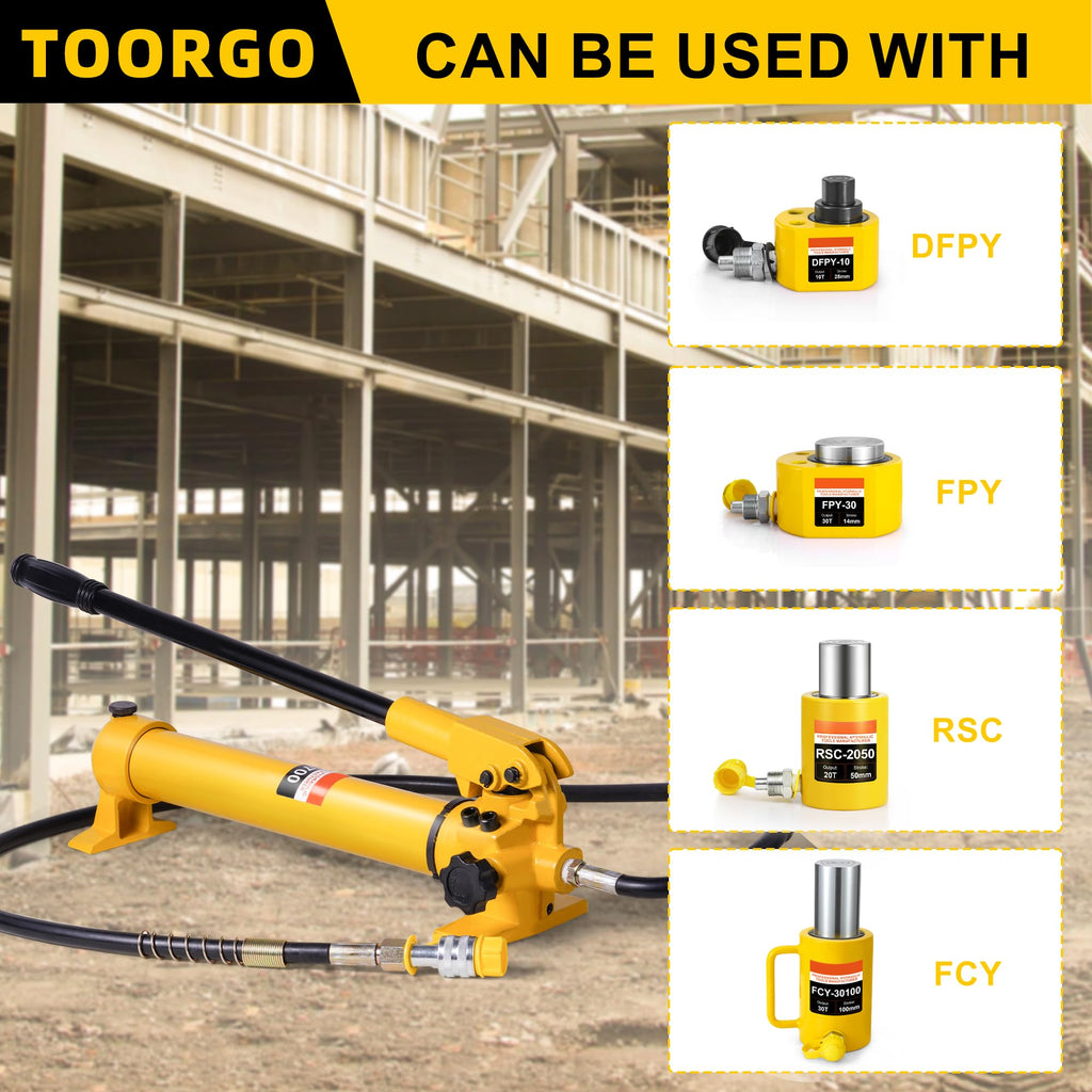 Hydraulic Hand Pump, CP-700 Hydraulic Lifting Pump, Manual Hydraulic Pump for Cylinders