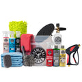 Chemical Guys HOL169 16-Piece Arsenal Builder Car Wash Kit, Foam Cannon, Bucket, (6) 16 oz Car Cleaning Chemicals (Works w/Pressure Washer) + EQP402 Snubby Pressure Washer Gun, Foam Cannon Attachment