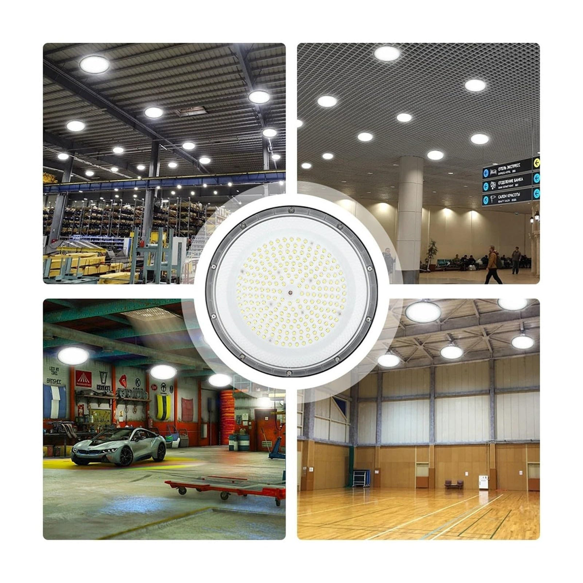 LED High Bay Lights 100W 200W Bright AC100-265V