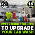 Chemical Guys CWS_402FC 16-Piece Arsenal Builder Carwash Kit, Foam Cannon, Bucket (6) 16 oz Car Care Cleaning Chemicals (Works w/Pressure Washers) with Mr. Pink Foaming Car Wash Soap, 16 oz