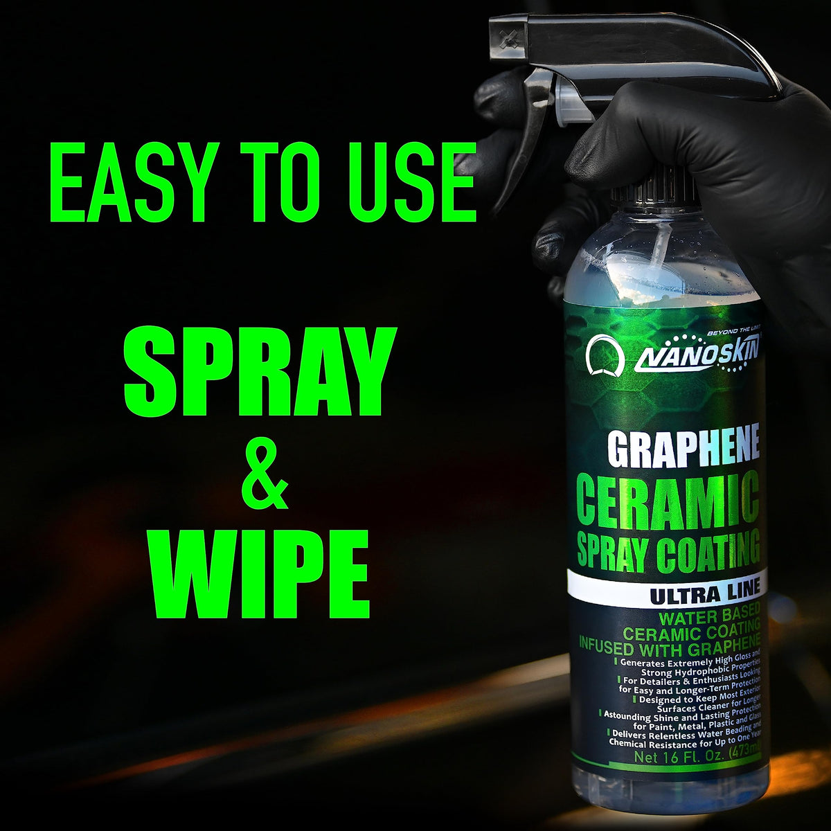 Nanoskin GRAPHENE Ceramic Spray Coating for Paint Sealant, 55 Gallon