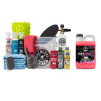 Chemical Guys HOL169 16-Piece Arsenal Builder Carwash Kit, Foam Cannon, Bucket (6) 16 oz Car Care Cleaning Chemicals (Works w/Pressure Washers) with Mr. Pink Foaming Carwash Soap, 64 oz, Candy Scent