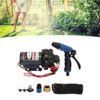 12V Washdown Pump Kit High Pressure 5.5GPM 70PSI Water Sprayer for Car Motorcycle Home Cleaning Iron Material 6m Hose
